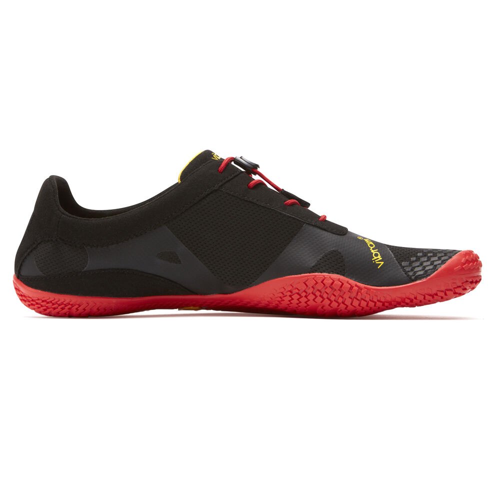 Vibram Five Fingers Mens KSO EVO - Training Shoes Black/Red - FLM810397